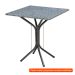 [OUTLET] Mesa de Jantar Quadrada Thais Preta 70 cm