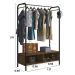 Guarda-Roupa Aço Carbono Caixaria 2 Compartimentos MDF Milena Preto / Demolição