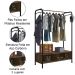 Guarda-Roupa Aço Carbono Caixaria 2 Compartimentos MDF Milena Preto / Demolição