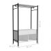 Guarda Roupa Casal Industrial Preto/Demolição Maka Albarn