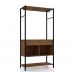 Guarda Roupa Closet 02 Gavetas Paris 8528 Preto/Demolição Fosco