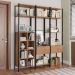 Guarda Roupa Closet Modulado 3 Peças Estilo Industrial Oxford Preto/Demolição - Artefamol