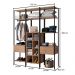 Guarda Roupa Closet Modulado 3 Peças Estilo Industrial Oxford Preto/Demolição - Artefamol