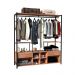 Guarda Roupa Industrial Com 1 Porta Adelaide Preto Demolição