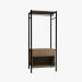 Guarda Roupa Solteiro Closet Industrial 67cm Berlim Demolição/Preto - Artefamol