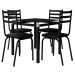 Jogo de Mesa Malva 107x75 cm e 4 Cadeiras 118 - Artefamol