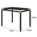 Jogo de Mesa Malva 107x75 cm e 4 Cadeiras 118 - Artefamol