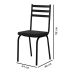 Jogo de Mesa Malva 140cm e 6 Cadeiras 118 Preto - Artefamol