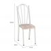 Kit 02 Cadeiras Tubular Branca 021 Assento Rattan
