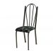 Kit 02 Cadeiras Tubular Cromo Preto 021 Assento Preto Florido