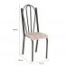 Kit 02 Cadeiras Tubular Cromo Preto 021 Assento Rattan