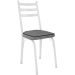Kit 2 Cadeiras para Cozinha Tubular D-13 Nara de Aço Branco/Andorinha