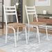 Kit 2 Cadeiras para Cozinha Tubular D-13 Nara de Aço Branco/Rattan