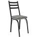 Kit 2 Cadeiras para Cozinha Tubular D-13 Nara de Aço Preto/Platina