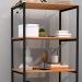 Kit 2 Estantes Livreiro Multiuso Estilo Industrial 150cm 5 Prateleiras Trento Preto Fosco - Artefamol