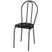 Kit 4 Cadeiras 004 Cromo Preto/Florido - Artefamol