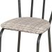 Kit 4 Cadeiras 004 Cromo Preto/Rattan - Artefamol