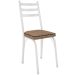 Kit 6 Cadeiras para Cozinha Tubular D-13 Nara de Aço Branco/Rattan