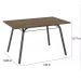 Mesa Lotus 136cm Preta Com Tampo MDP BP Nature