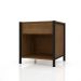 Mesa de Cabeceira 1 Gaveta Viena Preto/Demolição - Artefamol