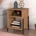 Mesa de Cabeceira Industrial Preto Snow