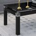 Mesa de Centro para Sala de Estar Tampo de Vidro Malva Preto - Artefamol