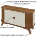 Aparador Buffet Artely Vivaldi Cinamomo/Off White