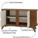 Aparador Buffet Artely Vivaldi Cinamomo/Off White