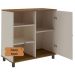 Aparador Buffet Charlotte 1 Porta Pinho / Off White / Palha
