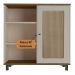 Aparador Buffet Charlotte 1 Porta Pinho / Off White / Palha