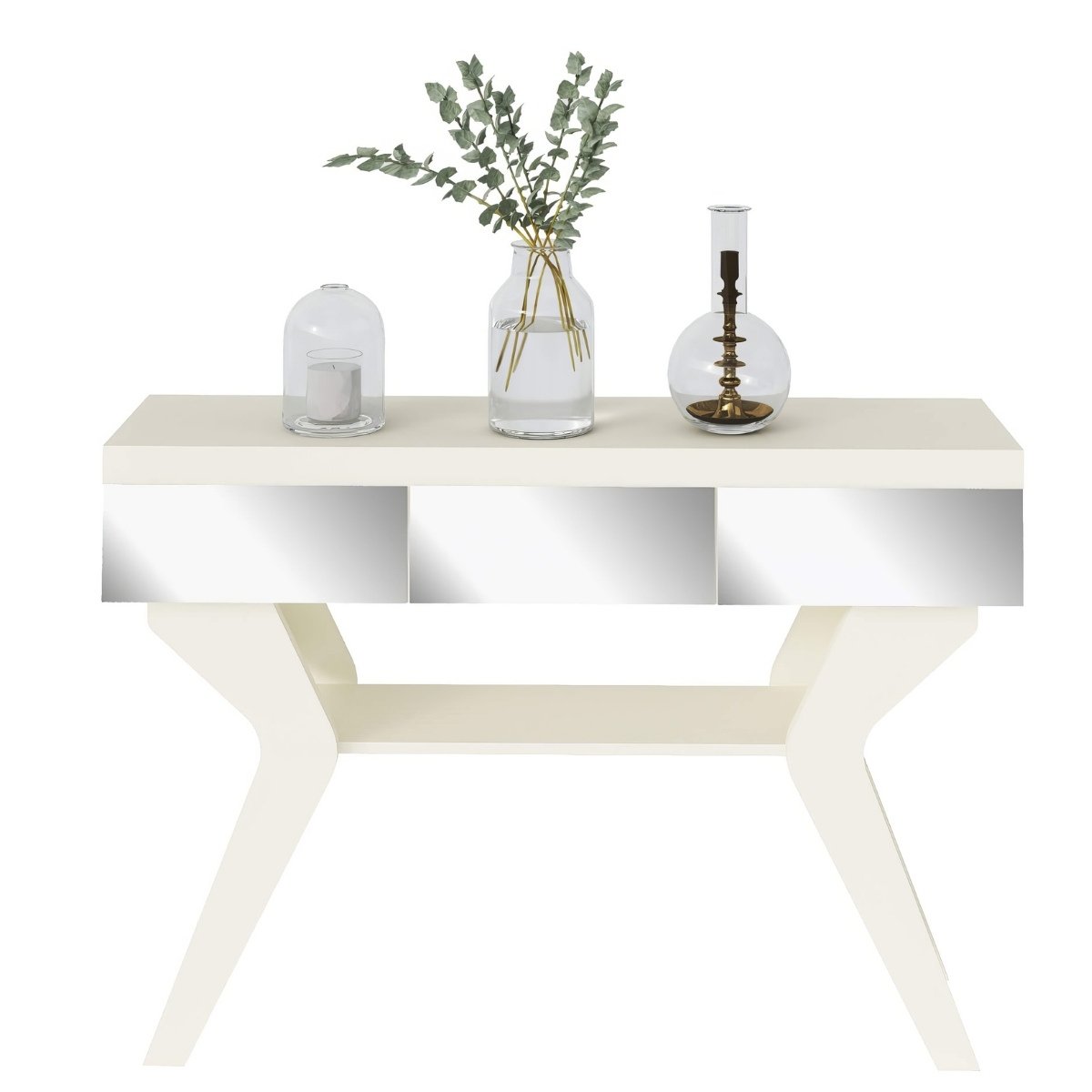 Aparador Buffet Houston com Espelhos Off White