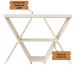 Aparador Decorativo Estrela Com Nichos Off White