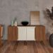 Buffet 4 Portas e 2 Prateleiras Pisa Off White Cedro