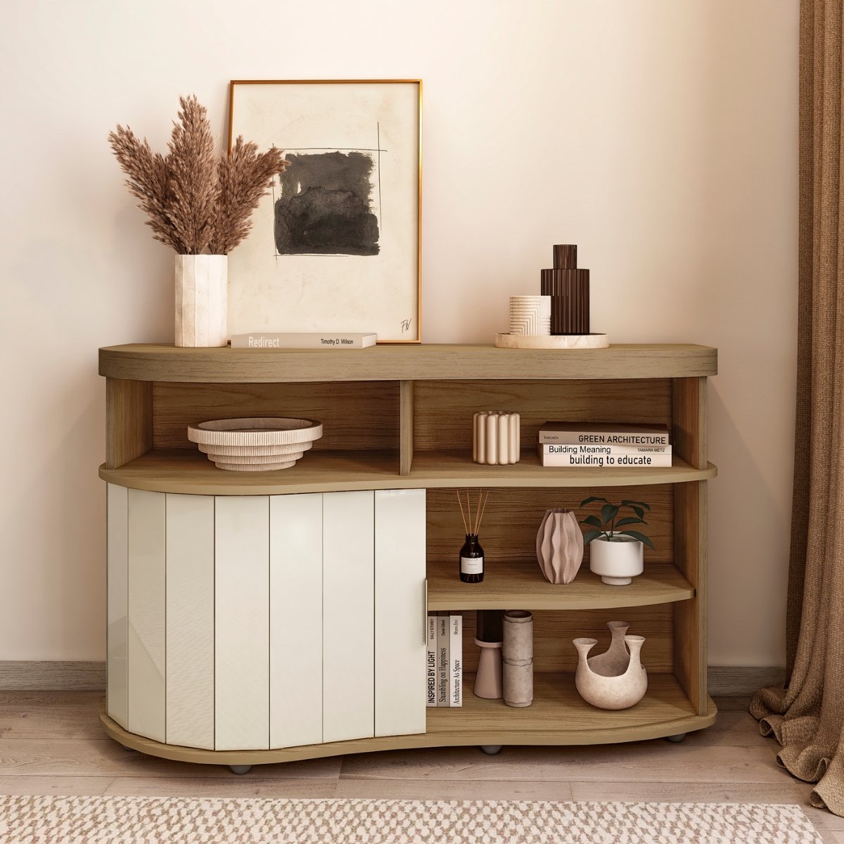 Buffet Aparador Magnum Carvalho / Off White / Menta
