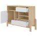 Buffet Aparador Nature Naturale/ Branco/ Palha