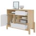 Buffet Aparador Nature Naturale/ Branco/ Palha
