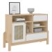 Buffet Aparador Nature Naturale/ Branco/ Palha