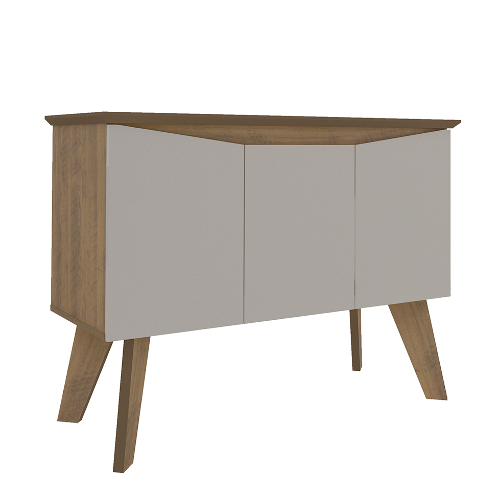 Buffet Oásis 3 PT Pinho e Off White