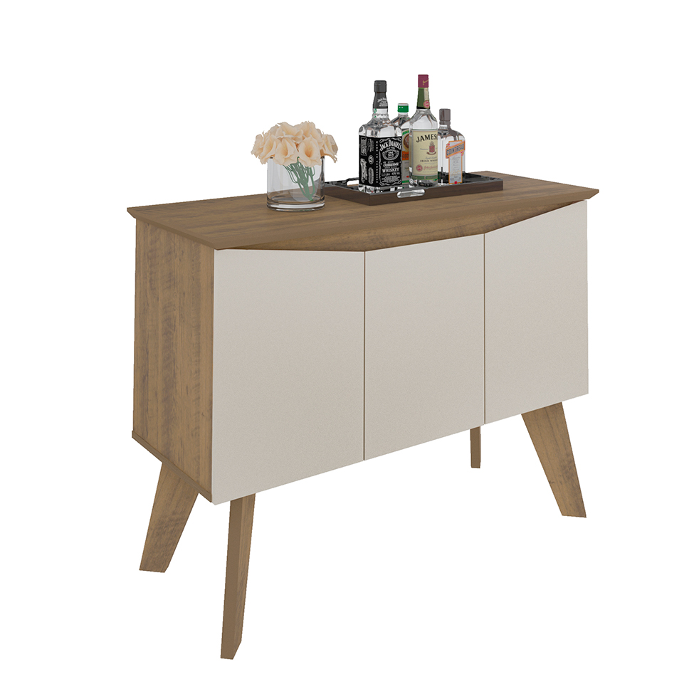 Buffet Oásis 3 PT Pinho e Off White