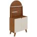 Cantinho do Café Viena Com 2 Portas e Suporte Cedro / Off White