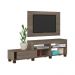 Conjunto Rack com Painel e Mesa de Centro Mildura Canela