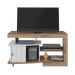 Conjunto Sala de Estar Completa Acra Rustico Branco