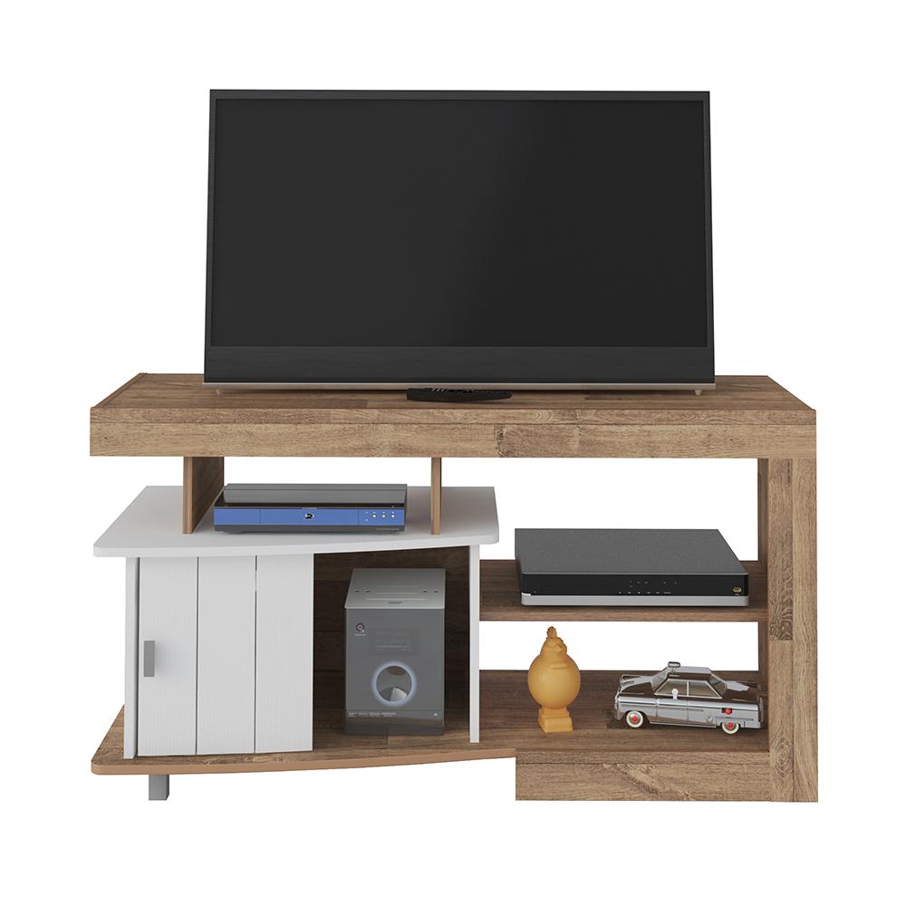 Conjunto Sala de Estar Completa Acra Rustico Branco