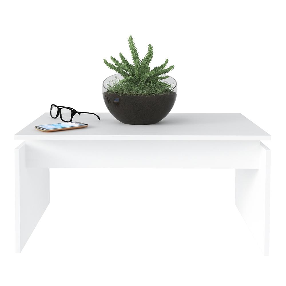 Conjunto Sala de Estar Completa Acra Rustico Branco