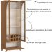 Cristaleira com Adega Artely Murano Cinamomo/Off White