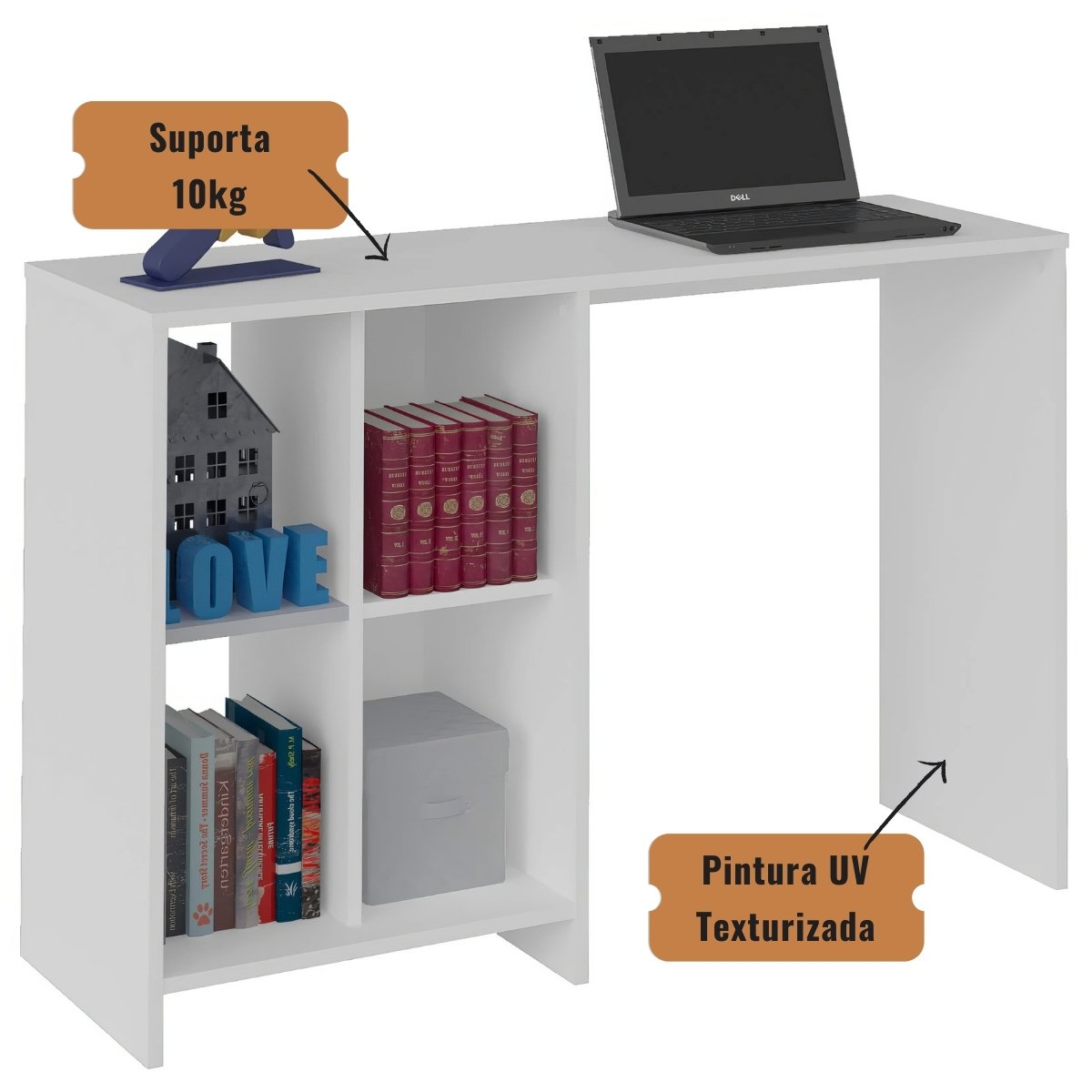 Escrivaninha Matrix Mesa para Notebook Branco