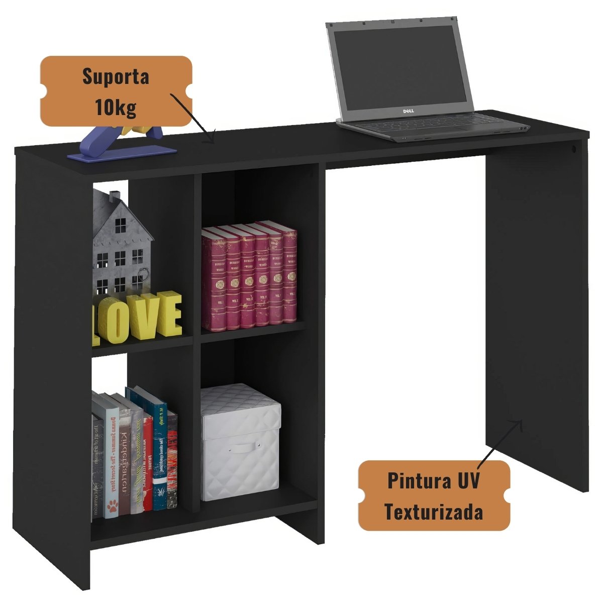 Escrivaninha Matrix Mesa para Notebook Preto