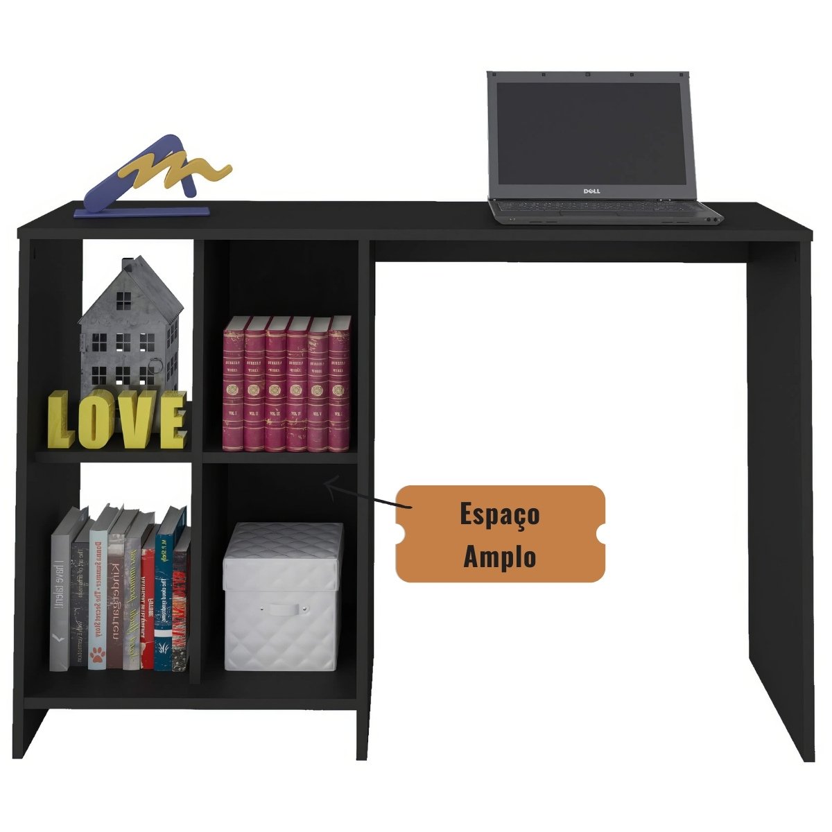 Escrivaninha Matrix Mesa para Notebook Preto