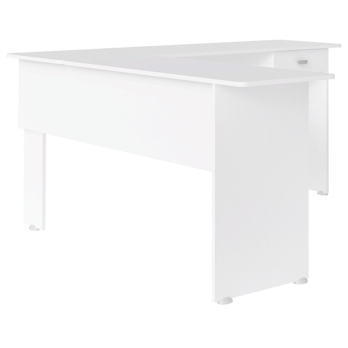 Escrivaninha Mesa Para Escritório em L Cannes Branco