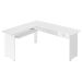 Escrivaninha Mesa Para Escritório em L Cannes Branco